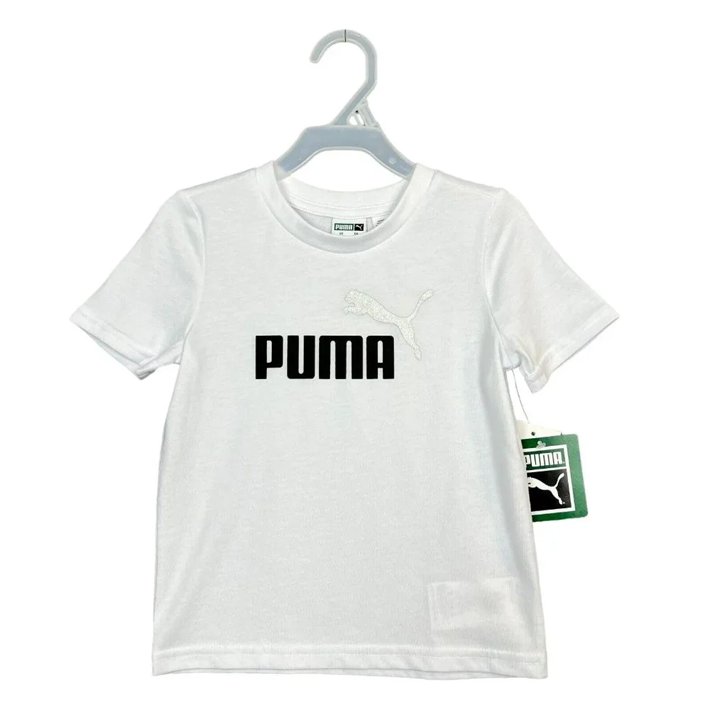 Puma Baby Boys T- Shirt & Shorts Set Size 12 Months Black /White Summer Outfit‎ - Picture 2 of 10